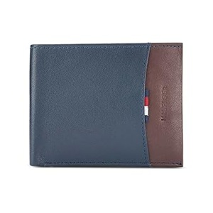 TOMMY HILFIGER Leather Wallet - Brown & Tan